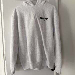 White Fox Light Gray Hoodie